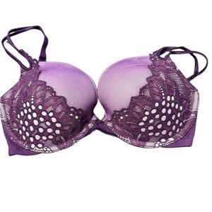 Victoria's Secret Very Sexy Purple Lace Push-Up Underwire Bra